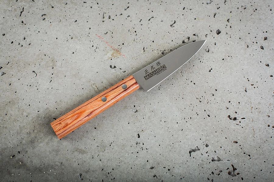 Nóż Masahiro Sankei Paring 90mm brązowy [35924]