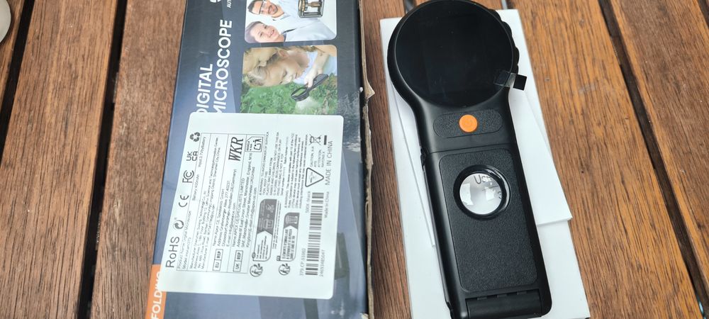 Microscópio digital ampliador lupa dobrável