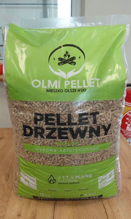 Pellet PRODUCENT "OLMI ZIELONY" Certyfikat "Dobry Pellet" - Pelet 6mm