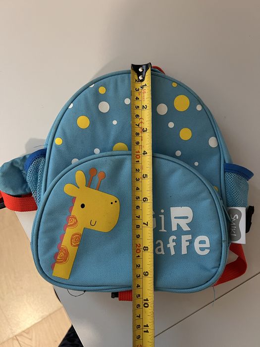 Plecaczek Smiki niebieski z zyrafa