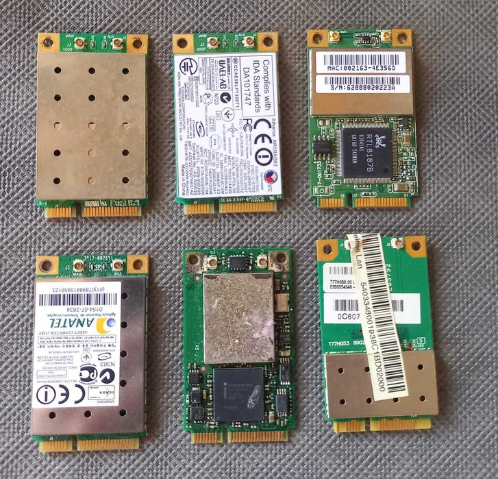 Wi-Fi модуль miniPCI-E, PCI-E