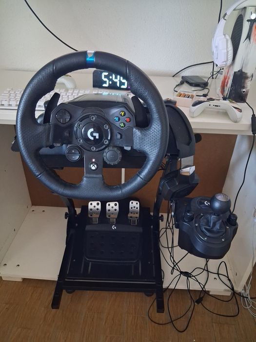 Volante Logitegh G923 + Suporte + Câmbio