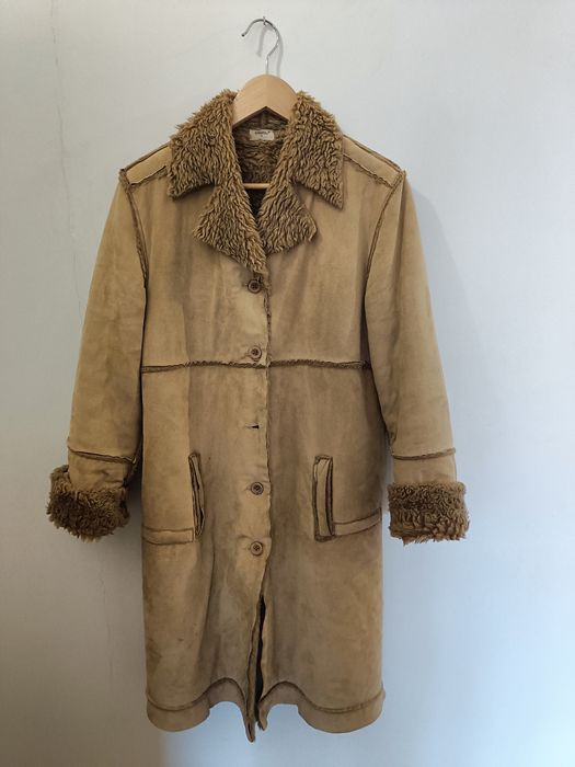 Casaco Bege de Pêlo