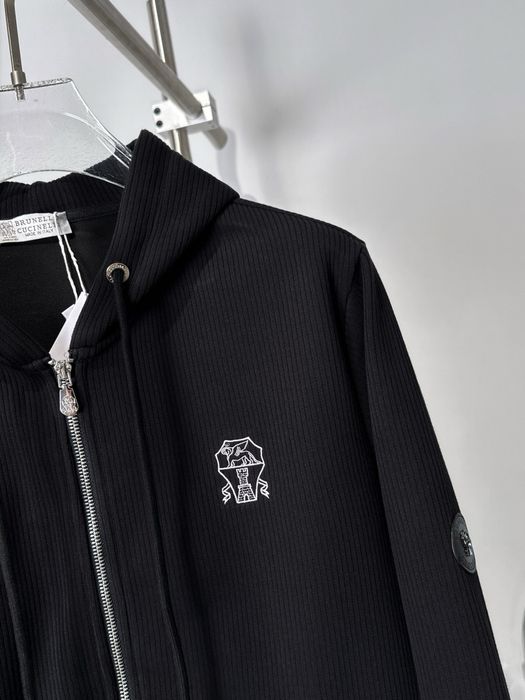 Спортивный мужской костюм Loro Piana черный брендовый