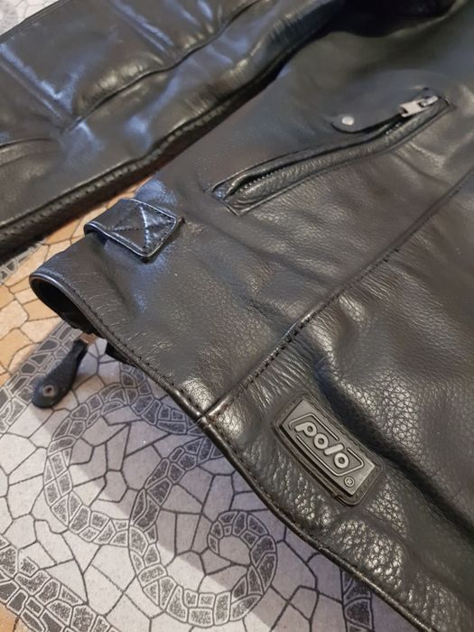 Жіноча шкіряна мотокуртка FLM (M 40-42)