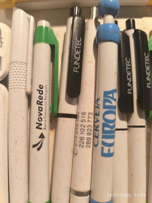 Canetas publicitárias colecionadores