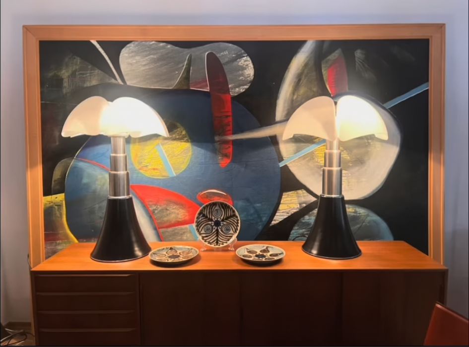 Gae Aulenti dla Martinelli Luce lampa Pipistrello