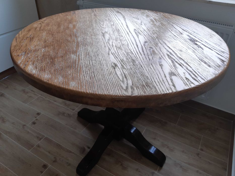 Stolik do ogrodu - solidny dębowy