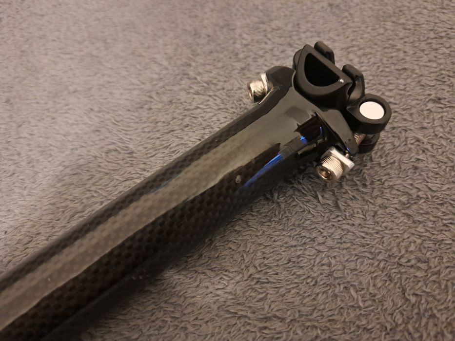 Karbonowa Sztyca 31,6 x 350mm Toseek Włókno Węglowe NOWA