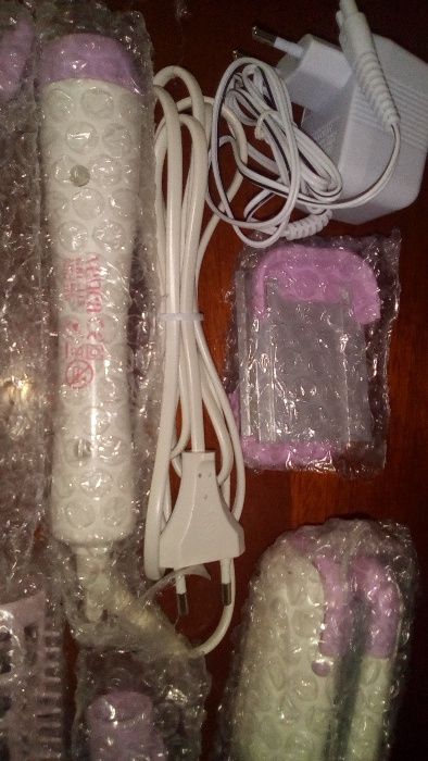 Conjunto p/ cabelos alisa faz caracóis depilado vários acessórios novo