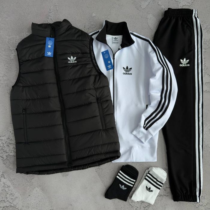 Мужской спортивный костюм адидас набор [3в1] Adidas [XS-3XL] + носки!