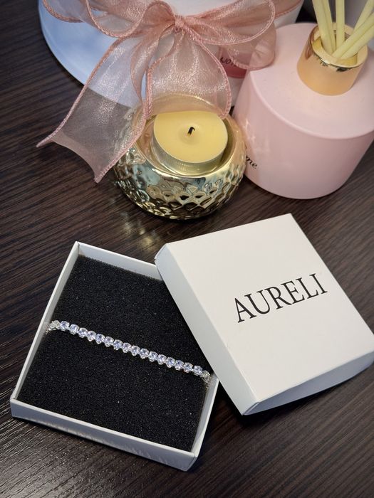 Теннисный  браслет с цирконами