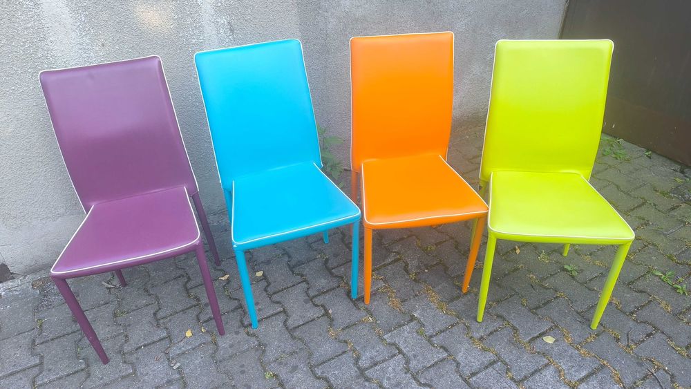 Krzesła ze skory ekologicznej