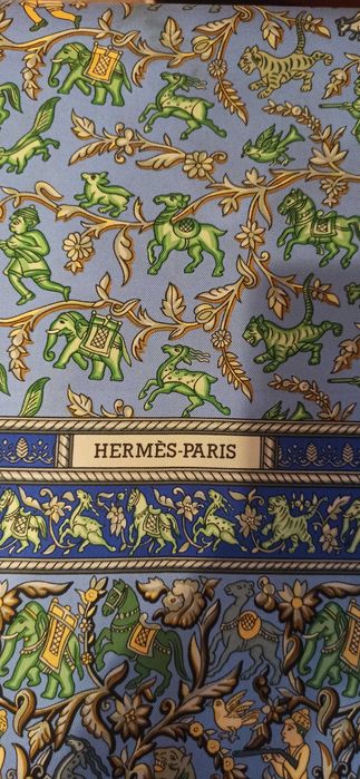 Шовкова хустка Hermes Chasse en Inde