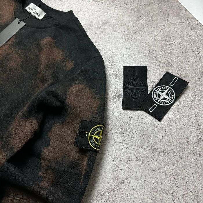Світшот Stone Island чорний OFF DYE XS,S,M,L,XL