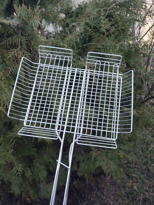 Решітка з нержавійки . Решетка гриль. Мангал. Шампура. Сетка гриль