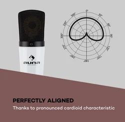 Mikrofon Pojemnościowy MIC-920 USB AUNA PRO biały - NOWY GWARANCJA !