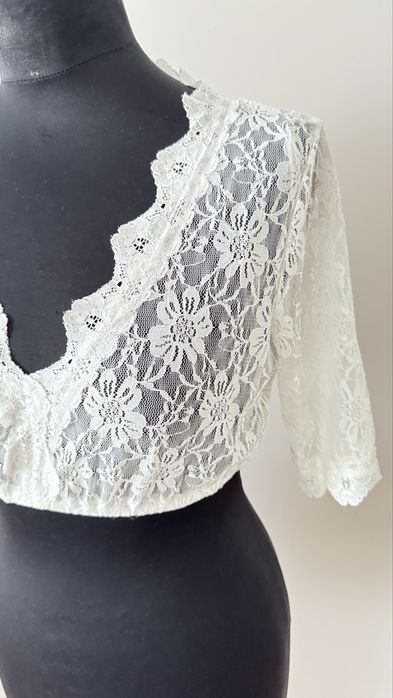 Crop Top koronkowy rozmiar L