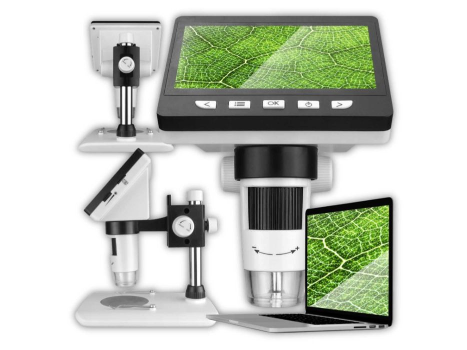 Precyzyjny MIKROSKOP CYFROWY Zoom x1000 Przybliżenie Monitor WYPRZEDAŻ