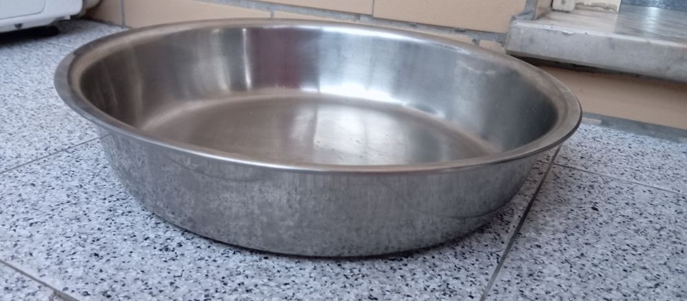 Tabuleiro redondo de inox