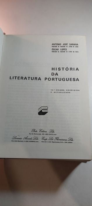 História da Literatura Portuguesa - António José Saraiva, Óscar Lopes