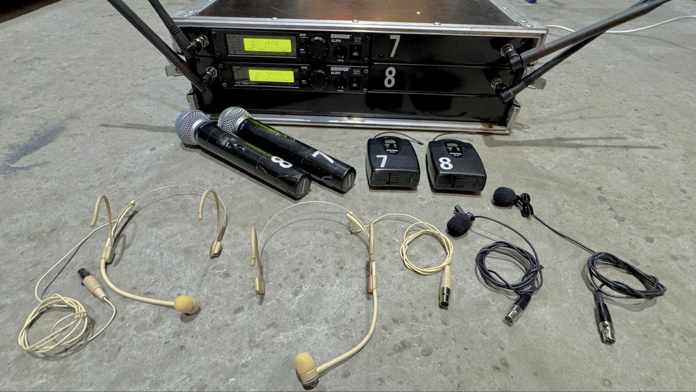 Радіосистема Shure ULXP з ручним мікрофоном, гарнітурою та петличкою