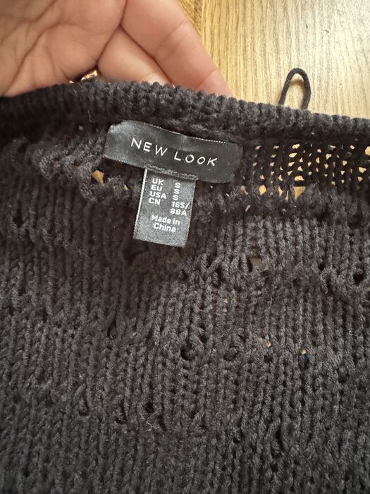 Kudłaty sweter frędzelki New Look r. S