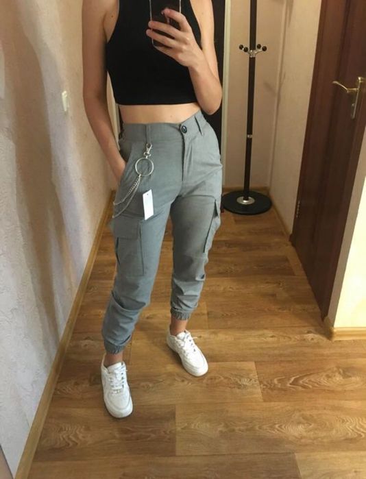 Штаны cargo bershka