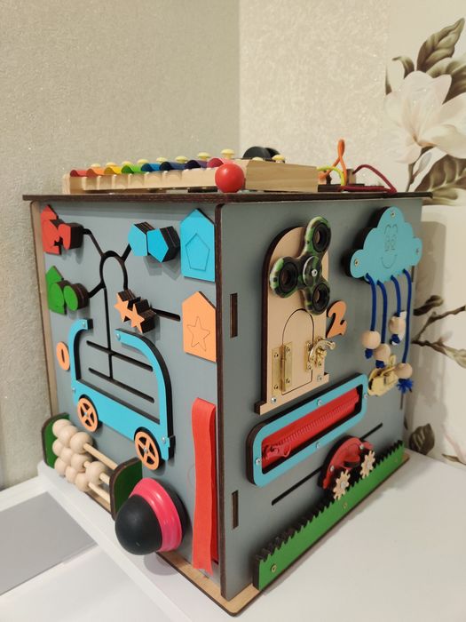 Бізікуб 30*30*30 дерев'яний Smart temple