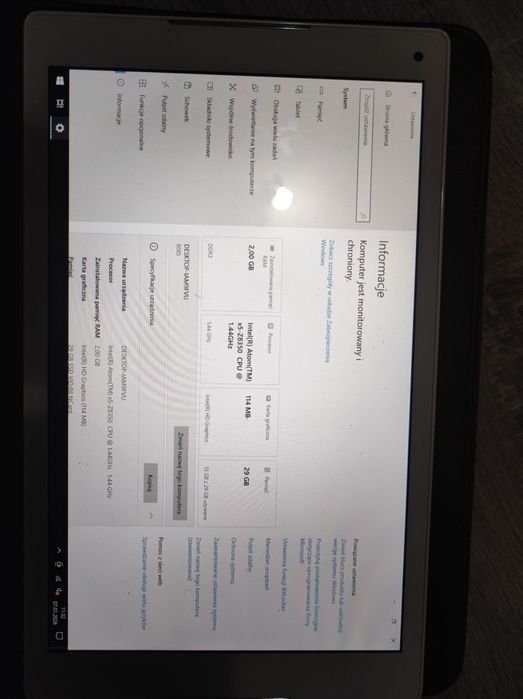Tablet Alcatel windows 10