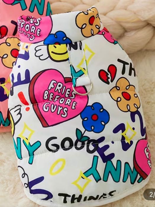 Куртка для собак яркая, тёплая !