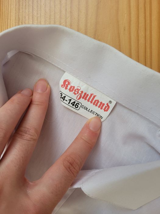 Koszula biała galowa elegancka wizytowa dla chłopca