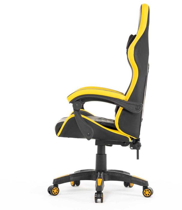 Nowoczesny Fotel z Regulacją Wysokości Infini Five Black/Yellow