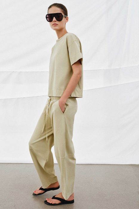 Жіночі широкі штани zara вільні брюки wide leg палаццо S