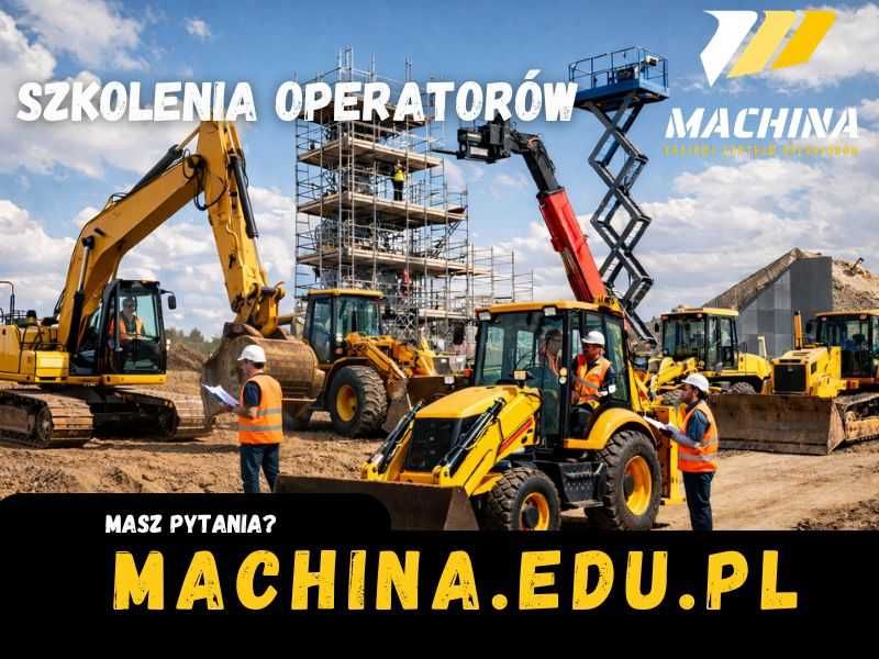 Kurs Koparki, KoparkoŁadowarki, Walca, Spycharki,Równiarki,Rusztowania