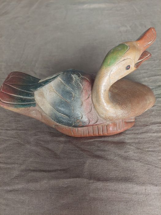 Pato de madeira vintage