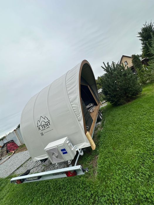 Glamping, domek  mobilny, modułowy, holenderski, tiny house