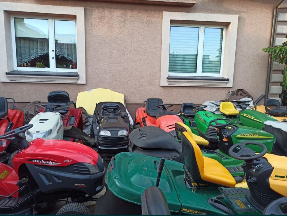 Traktorek kosiarka Husqvarna Honda Castelgarden John Deere z koszem