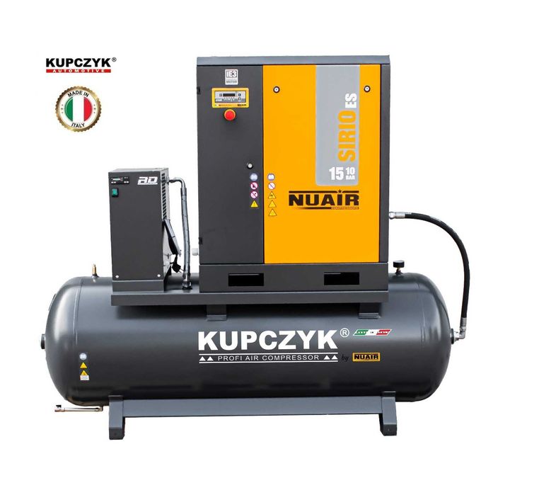 Kompresor śrubowy z osuszaczem Kupczyk SIRIO 15/500 ES 1850 l/min