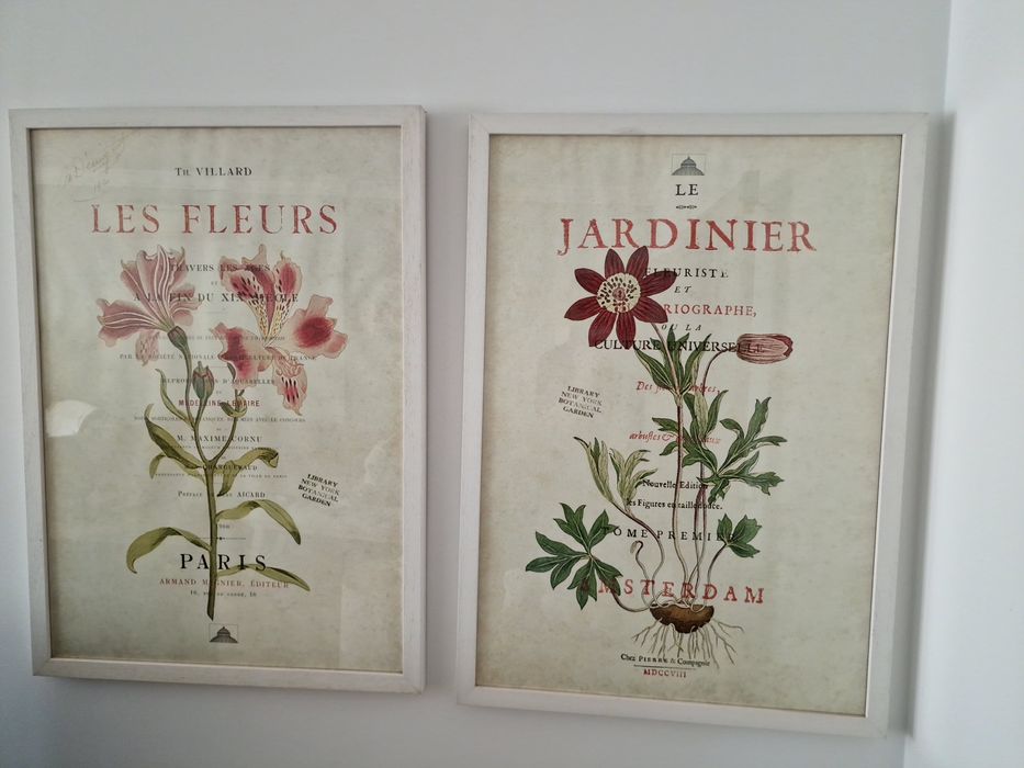 Dois quadros decorativos