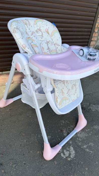 Стільчик для годування Bambi Unicorn pink