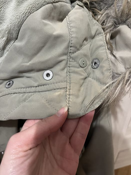 Płaszcz HM XS jasny khaki