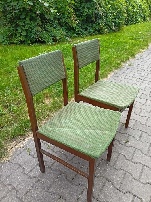 Krzesła #Krzesła 2 szt  #Stare Meble Krzesła PRL
