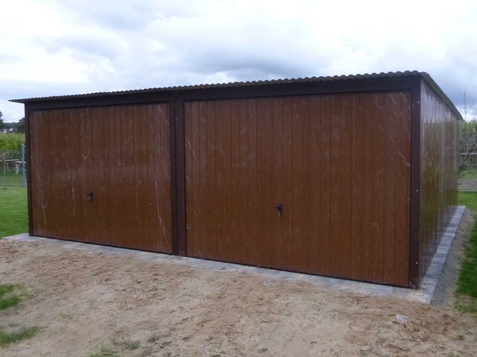 Garaż blaszany 6x5 6x6 4x5 dwustanowiskowy WZMOCNIONY PRODUCENT