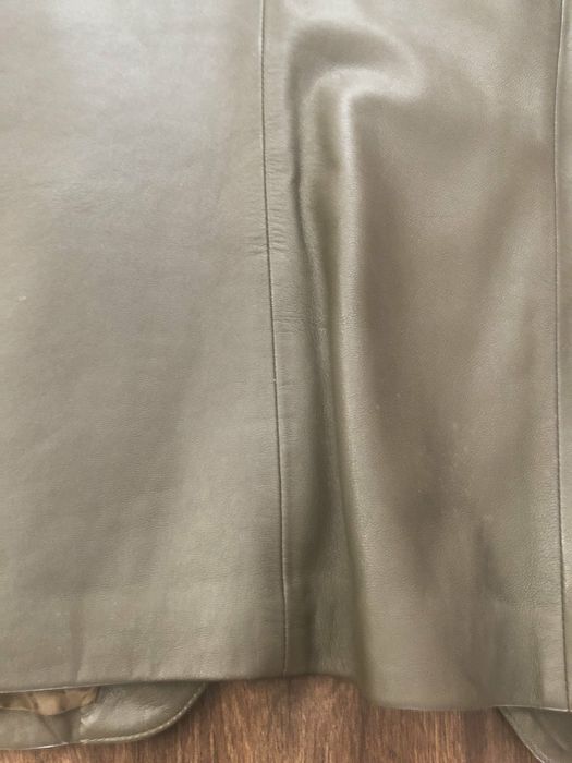 Шкіряний піджак 52 розмір