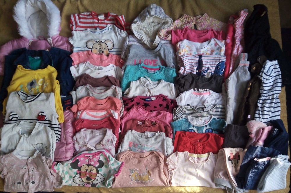 Wielka paka ubranka 80 dziewczynka
