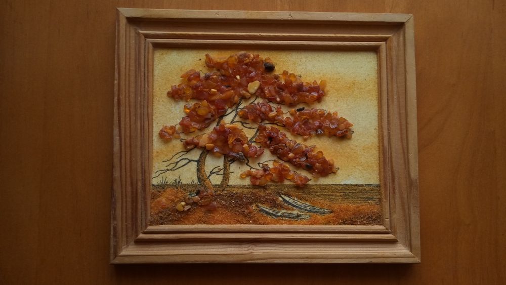 Картина/картинка с янтарем