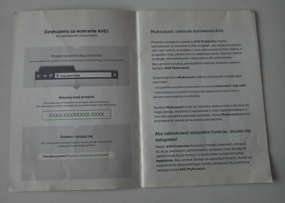 antywirus AVG Protection – płyta nowa