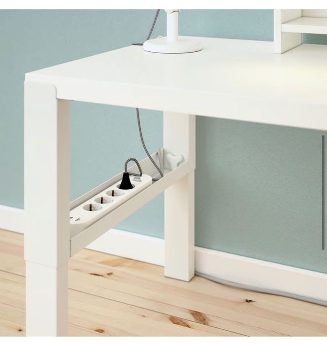 Secretária infantil, altura regulável branco, 96x58 cm