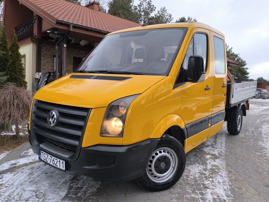 VW crafter 2,5 TDI 109km 2008r doka 7 osób 6 biegów brygadówka dubel